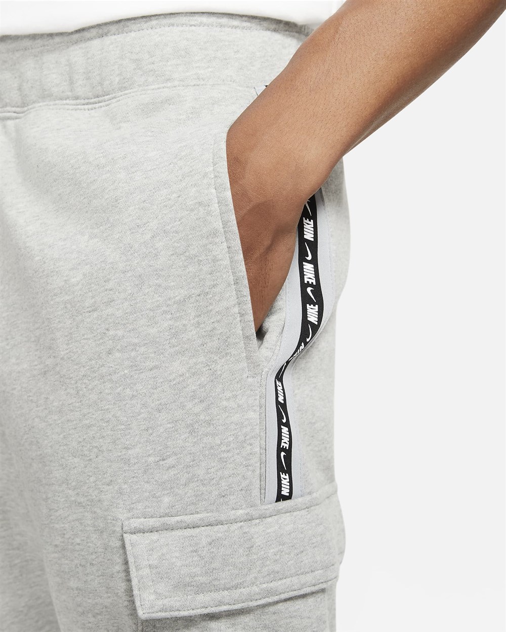 Nike M Nsw Repeat Flc Cargo Pant Bb Erkek Gri Eşofman Altı - DM4680-063