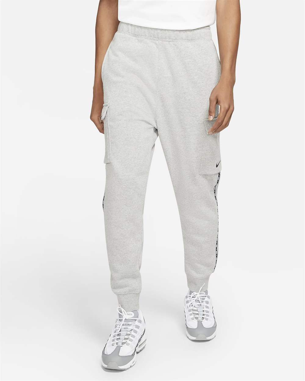 Nike M Nsw Repeat Flc Cargo Pant Bb Erkek Gri Eşofman Altı - DM4680-063