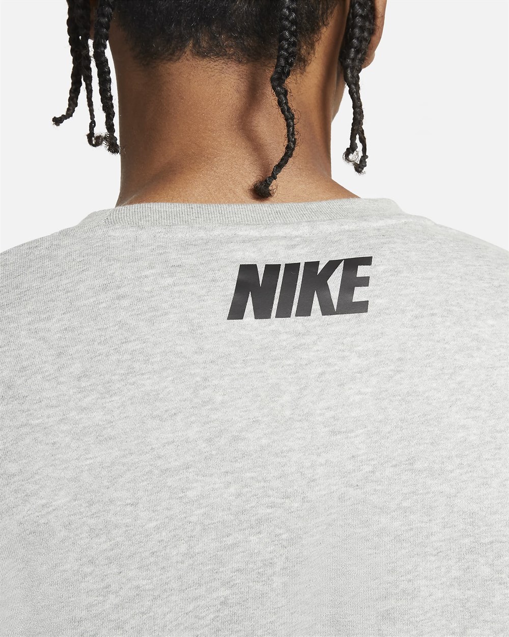 Nike M Nsw Repeat Flc Crew Bb Erkek Gri T-shirt - DM4679-063