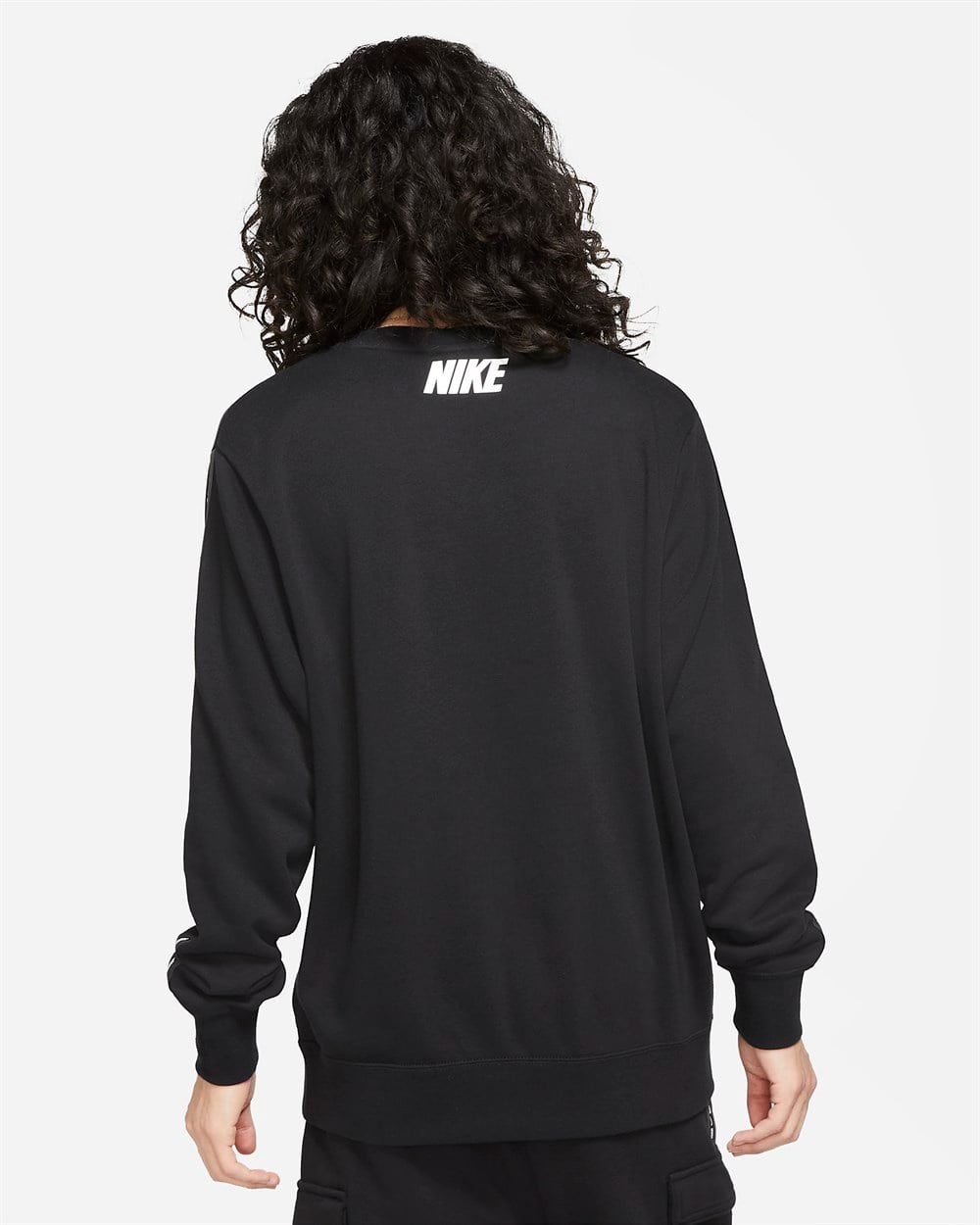 Nike M Nsw Repeat Flc Crew Bb Erkek Siyah T-shirt - DM4679-010