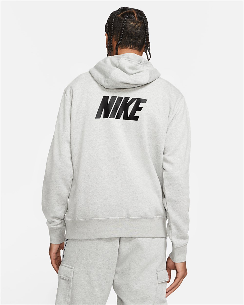 Nike M Nsw Repeat Flc Po Hoodıe Bb Erkek Gri Sweatshirt - DM4676-063
