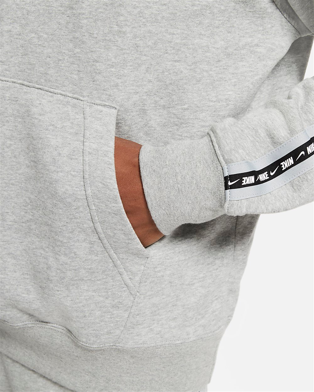 Nike M Nsw Repeat Flc Po Hoodıe Bb Erkek Gri Sweatshirt - DM4676-063
