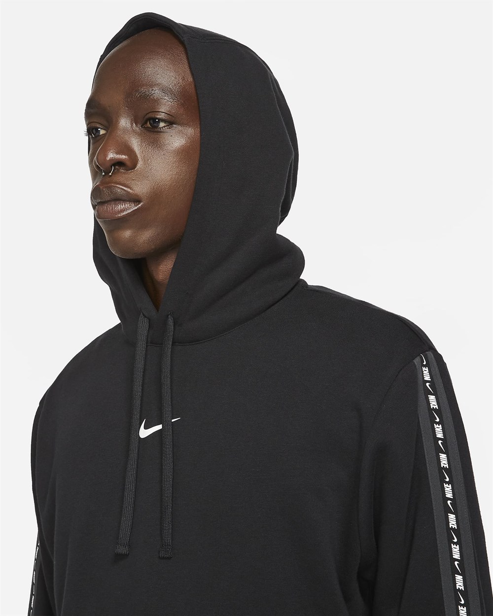 Nike M Nsw Repeat Flc Po Hoodıe Bb Erkek Siyah Sweatshirt - DM4676-010