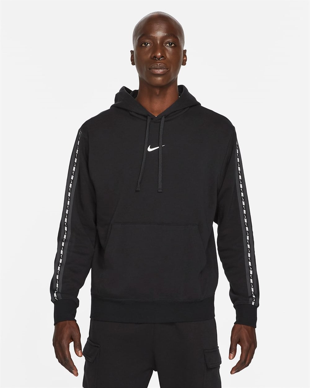 Nike M Nsw Repeat Flc Po Hoodıe Bb Erkek Siyah Sweatshirt - DM4676-010