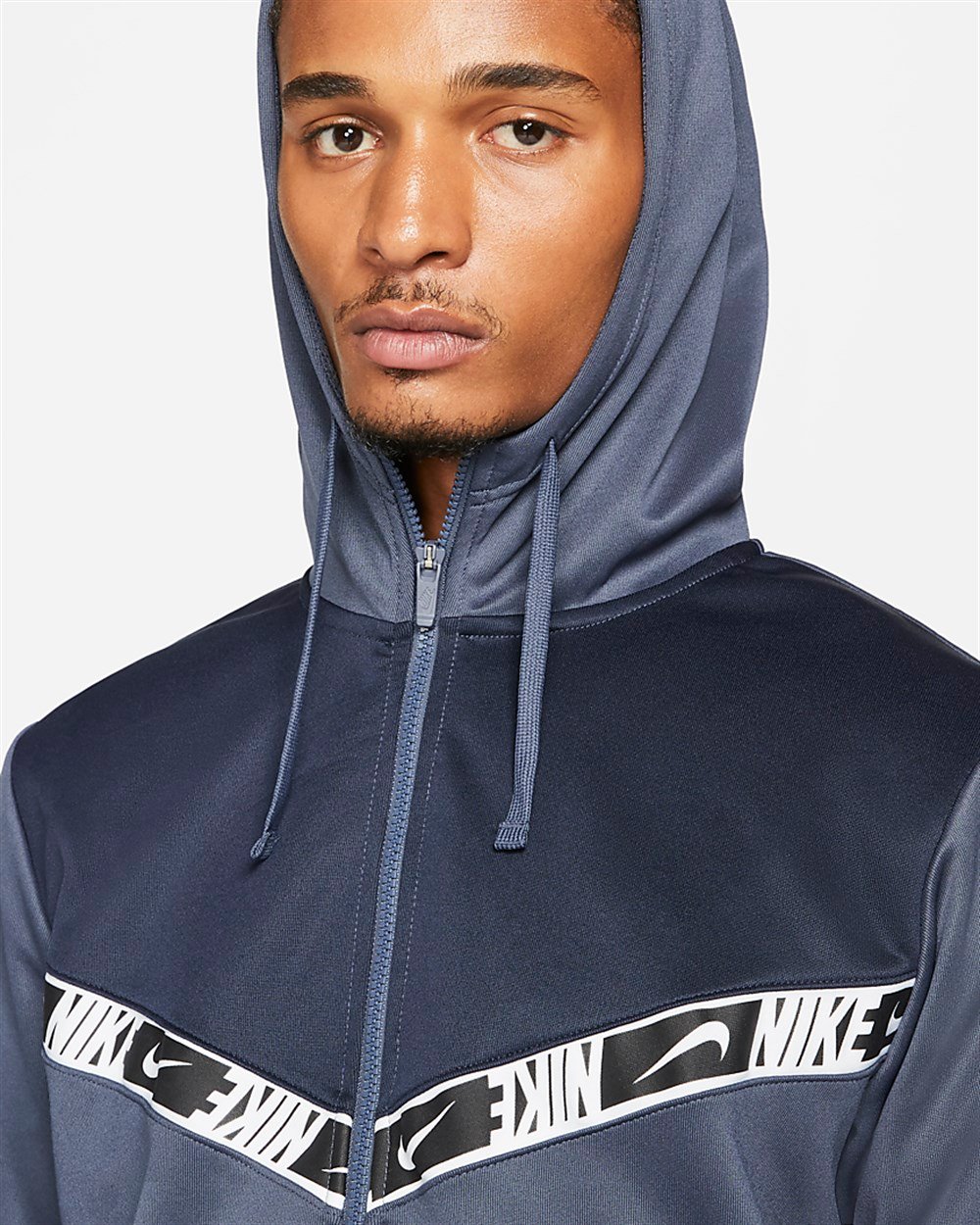Nike M Nsw Repeat Pk Fz Hoodıe Erkek Mavi Sweatshirt - DM4672-437