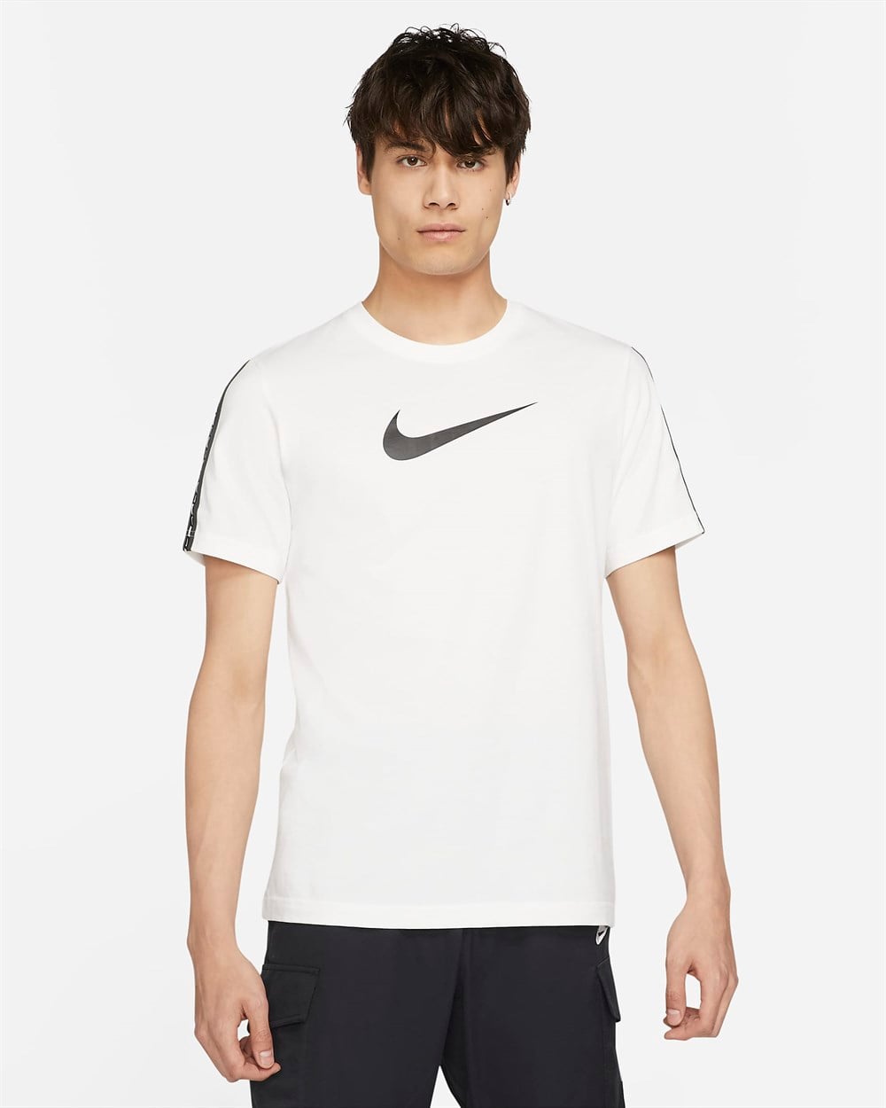 Nike M Nsw Repeat Ss Tee Erkek Beyaz T-shirt - DM4685-100