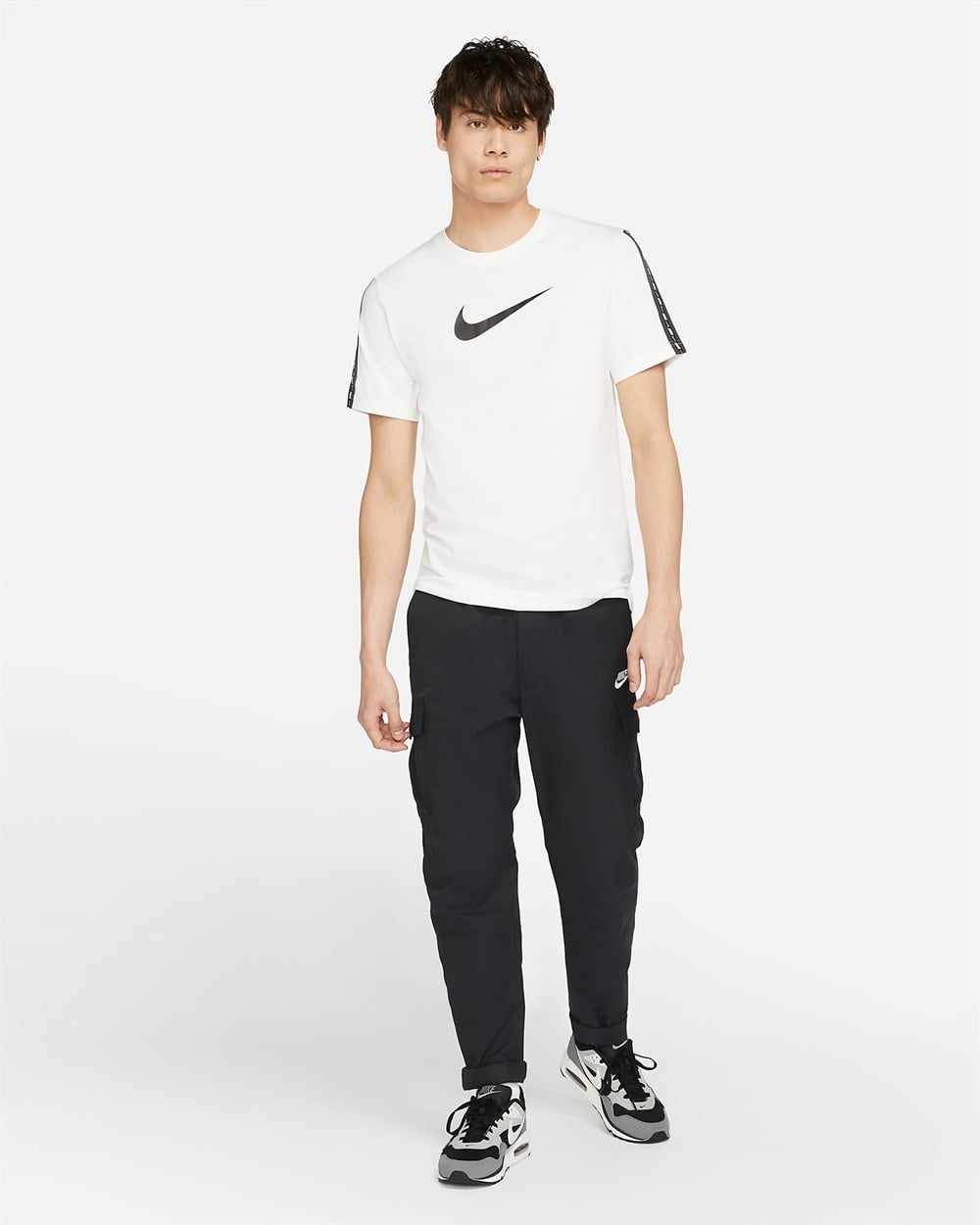 Nike M Nsw Repeat Ss Tee Erkek Beyaz T-shirt - DM4685-100