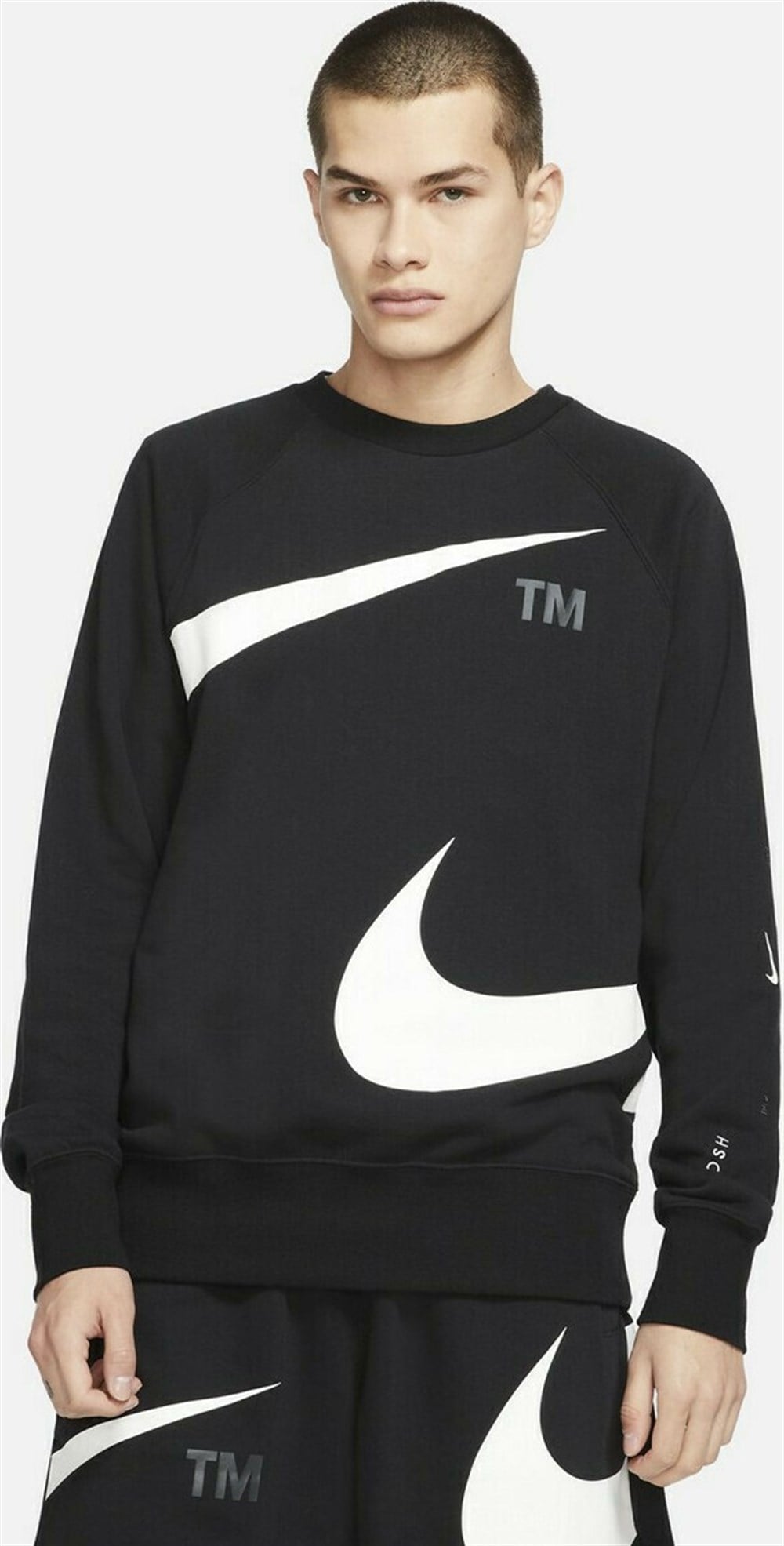 Nike M Nsw Swoosh Sbb Crew Erkek Siyah T-shirt - DD5993-010