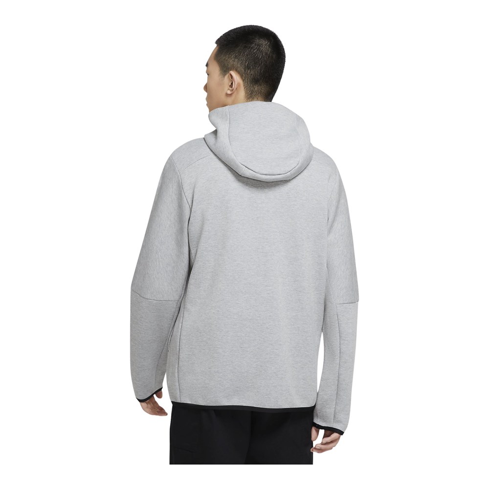 Nike M Nsw Tch Flc Hoodıe Fz Wr Erkek Gri Sweatshirt - CU4489-063