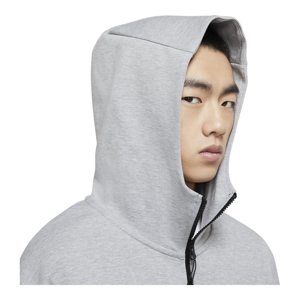 Nike M Nsw Tch Flc Hoodıe Fz Wr Erkek Gri Sweatshirt - CU4489-063