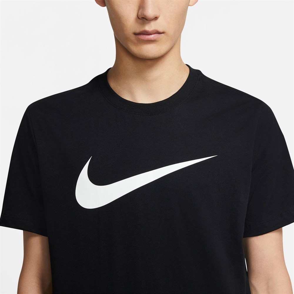Nike M Nsw Tee Icon Swoosh Erkek Siyah T-shirt - DC5094-010