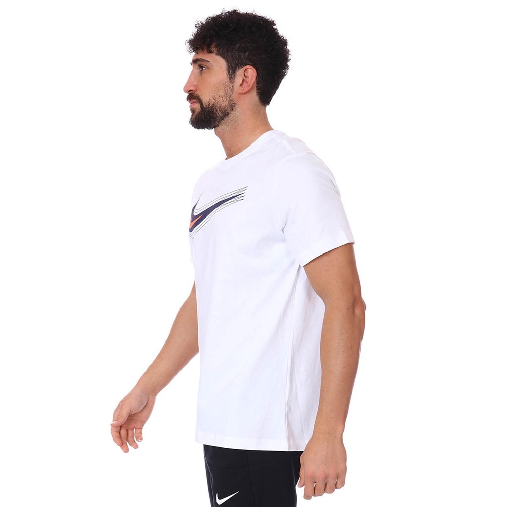 Nike M Nsw Tee Swoosh 12 Month Erkek Beyaz T-shirt - DB6470-100