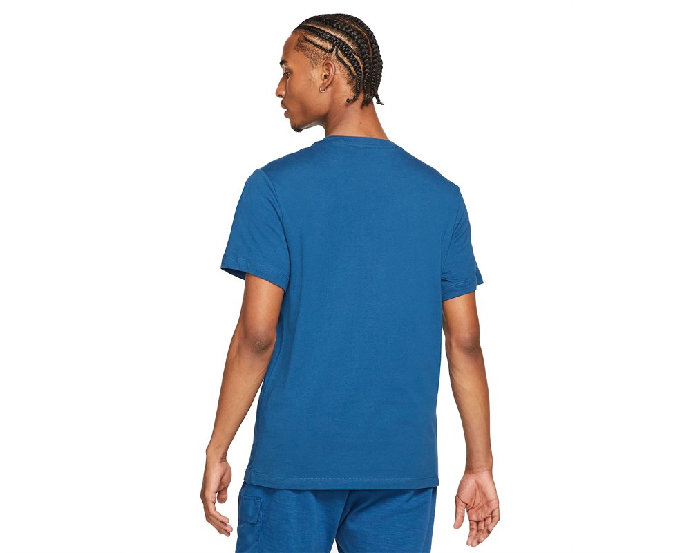 Nike M Nsw Tee Swoosh By Aır Photo Erkek Mavi T-shirt - DJ1407-476