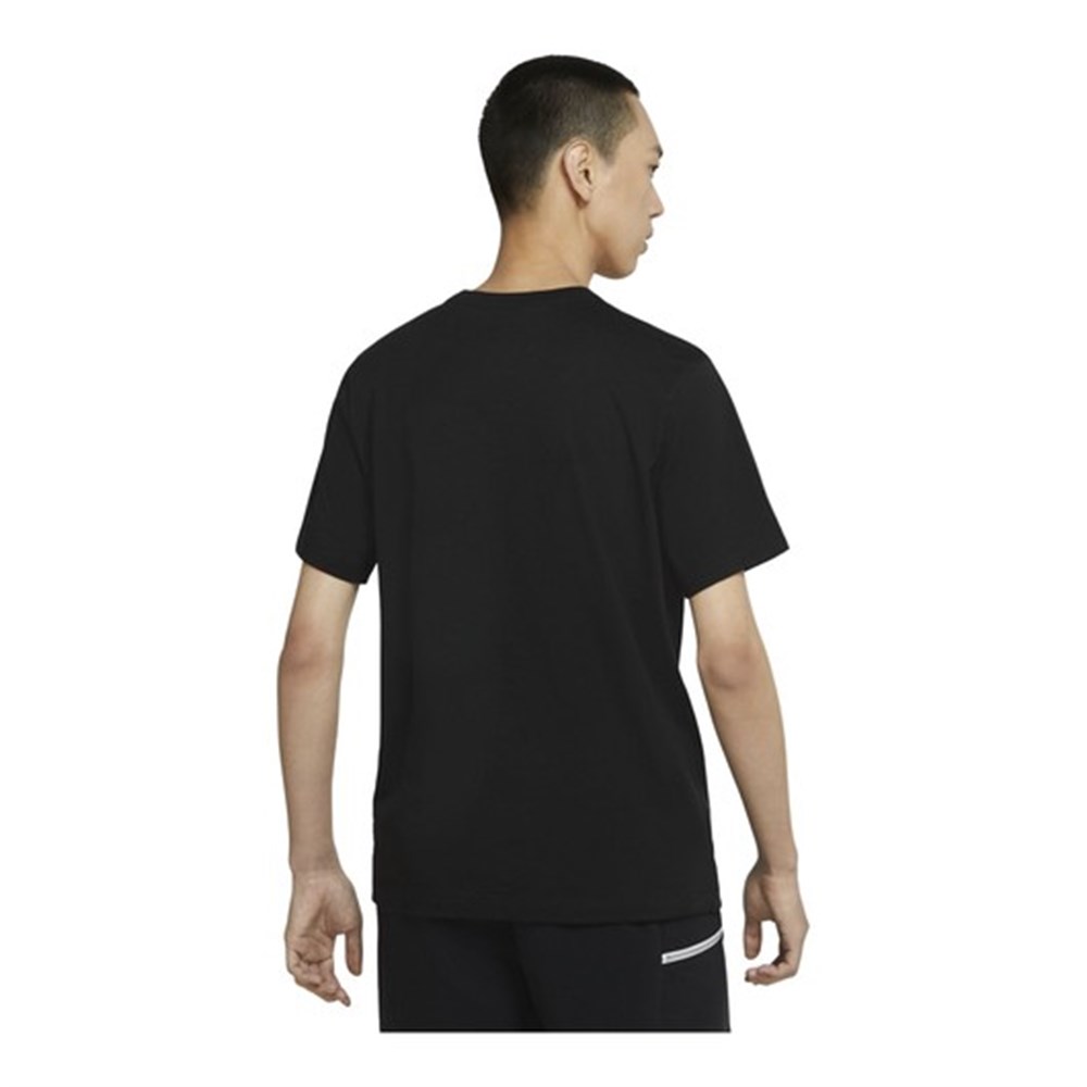 Nike M Nsw Tee Swoosh/Block 12Mo Erkek Siyah T-shirt - DB6475-010