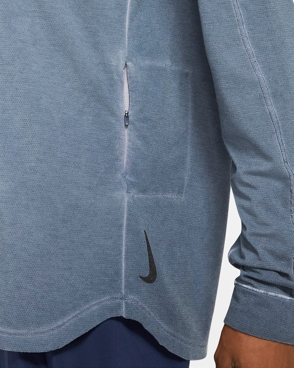 Nike M Ny Ls Dye Erkek Mavi T-shirt - CZ9695-437