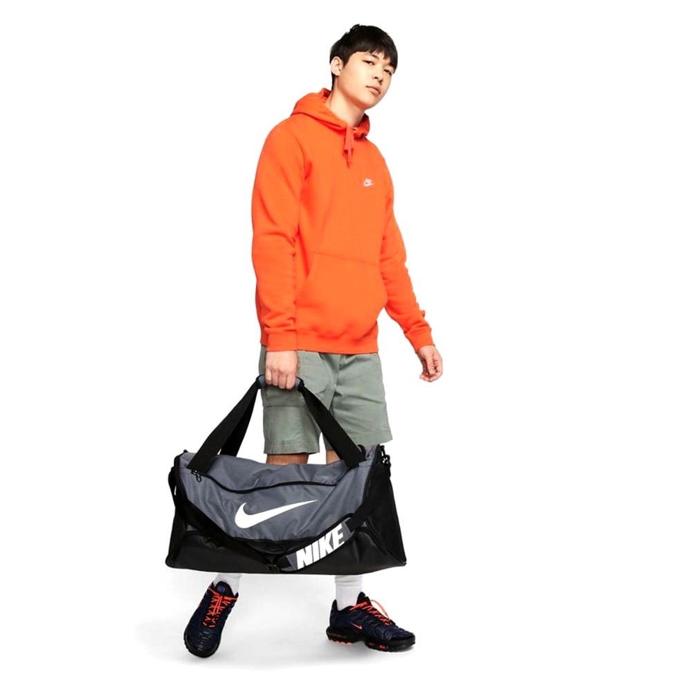 Nike Nk Brsla M Duff - 9.0 (60L) Unisex Gri Spor Çanta - BA5955-026