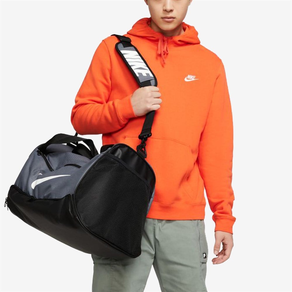 Nike Nk Brsla M Duff - 9.0 (60L) Unisex Gri Spor Çanta - BA5955-026