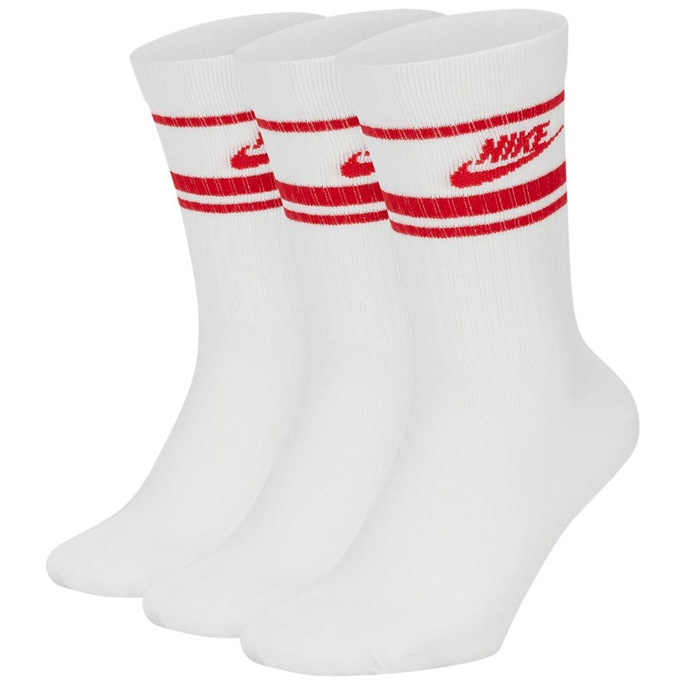 Nike U Nk Crew Nsw Essentıal Strıpe Unisex Beyaz Çorap - CQ0301-102