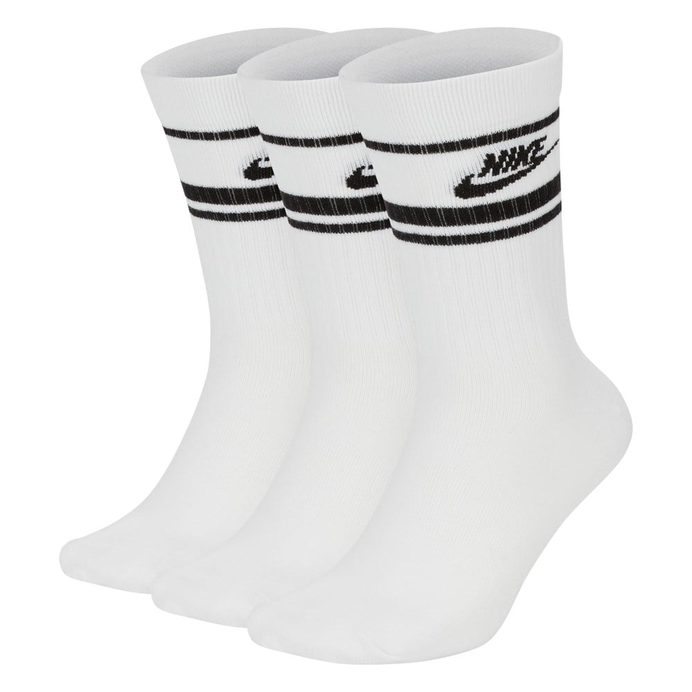 Nike U Nk Crew Nsw Essentıal Strıpe Unisex Beyaz Çorap - CQ0301-103