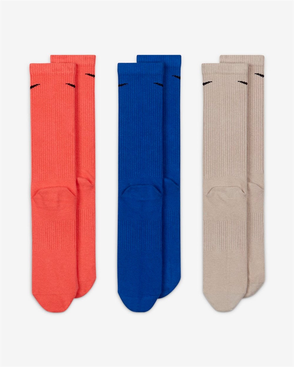 Nike U Nk Evry Plus Ltwt Crew 3Pr Erkek Karışık Renkli Çorap - SX6891-912