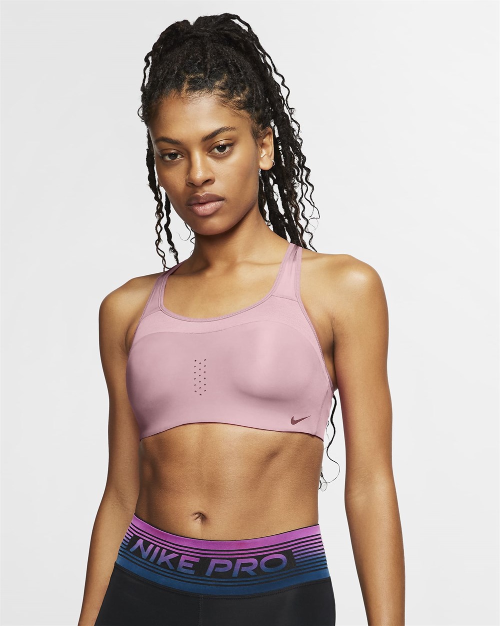 Nike W Nk Df Alpha Bra Kadın Pembe Sporcu Sütyeni - AJ0340-630
