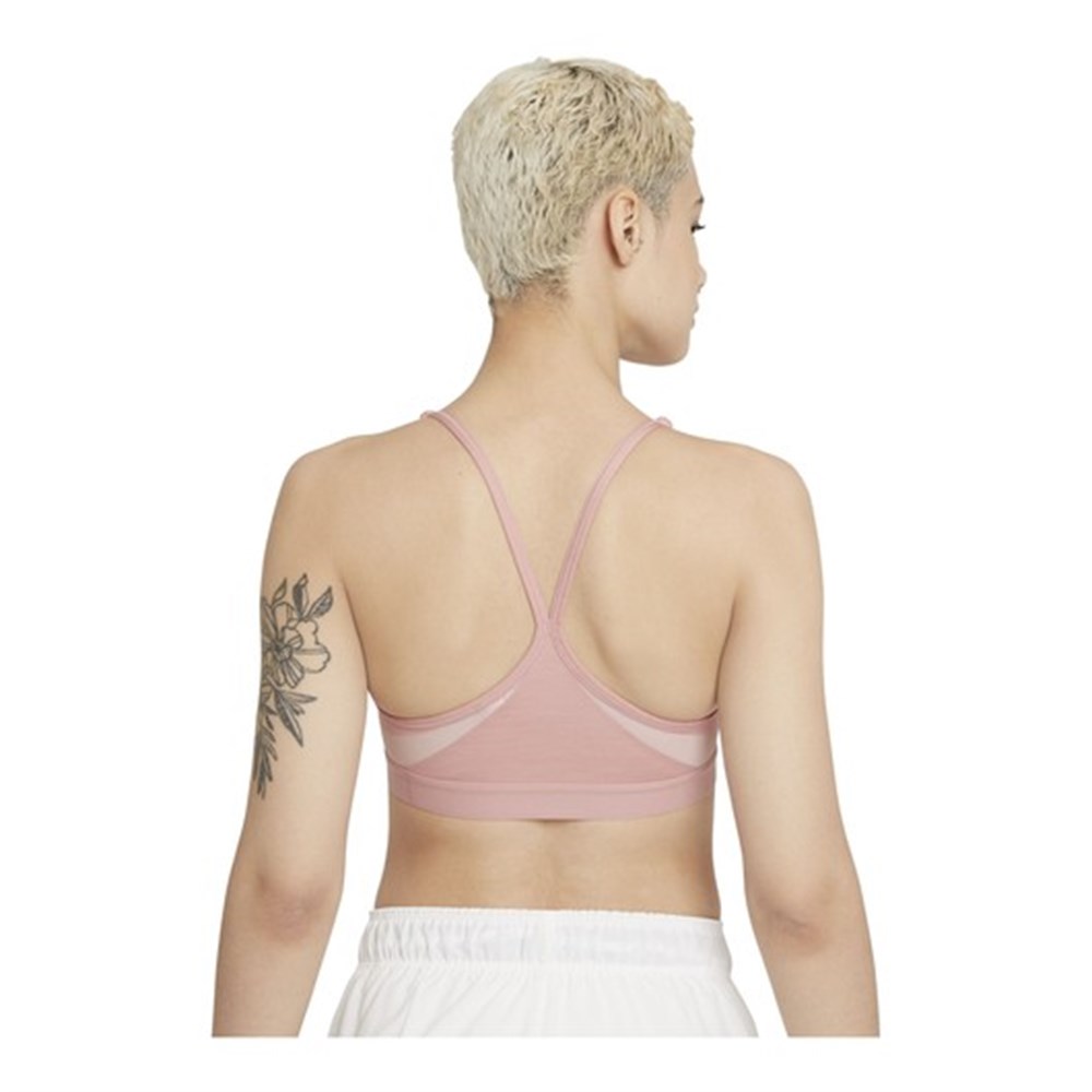 Nike W Nk Df Indy V-Neck Bra Kadın Pembe Sporcu Sütyeni - CZ4456-630