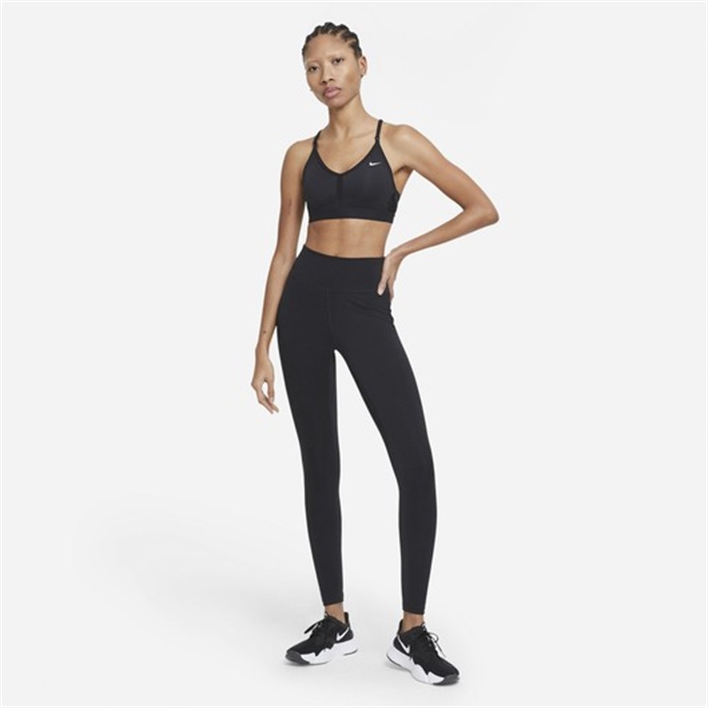 Nike W Nk Df Indy V-Neck Bra Kadın Siyah Sporcu Sütyeni - CZ4456-010