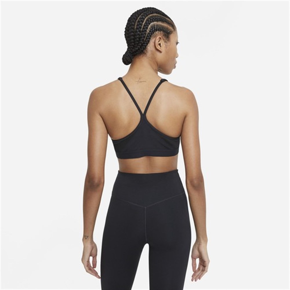 Nike W Nk Df Indy V-Neck Bra Kadın Siyah Sporcu Sütyeni - CZ4456-010