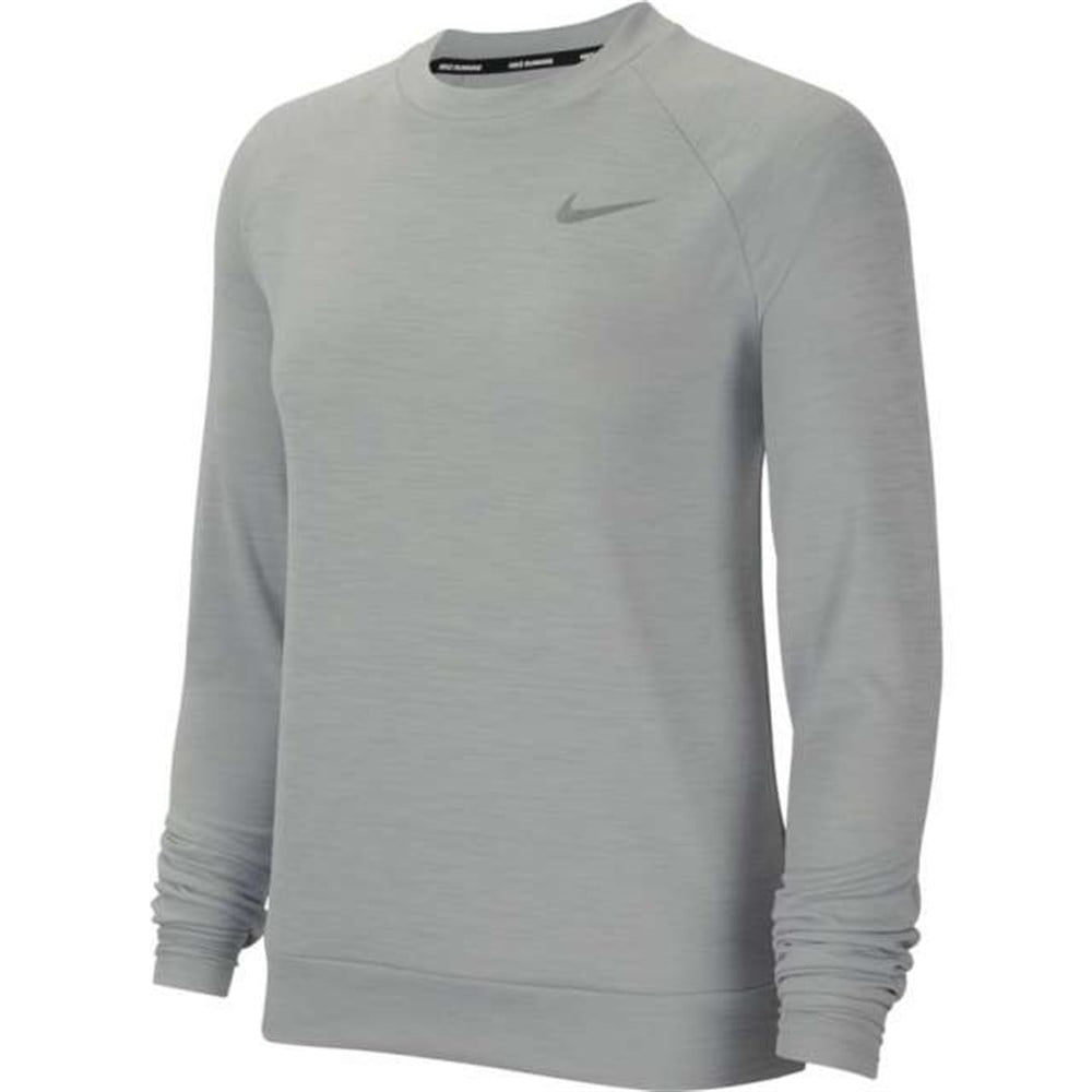 Nike W Nk Df Pacer Crew Kadın Gri T-shirt - CU3270-077