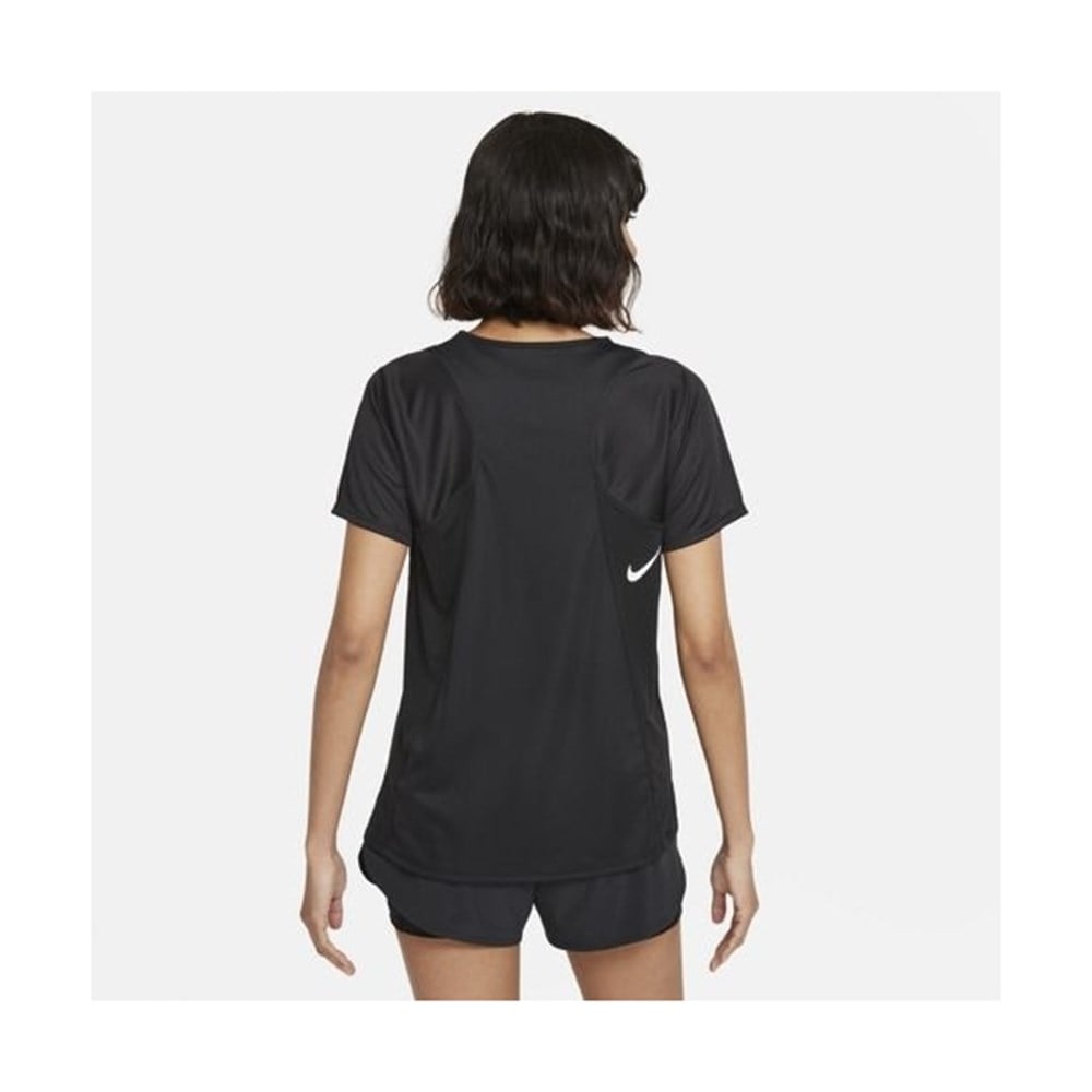 Nike W Nk Df Race Top Ss Kadın Siyah T-shirt - DD5927-010