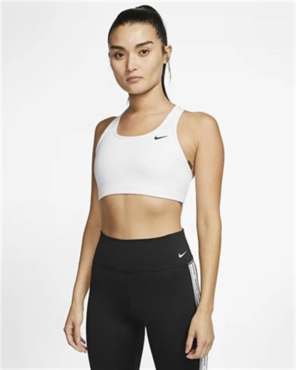 Nike W Nk Df Swsh Nonpded Bra Kadın Beyaz Sporcu Sütyeni - BV3630-100