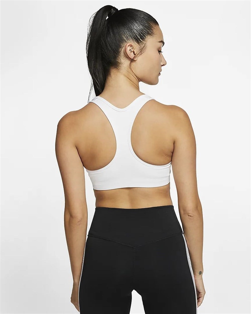 Nike W Nk Df Swsh Nonpded Bra Kadın Beyaz Sporcu Sütyeni - BV3630-100