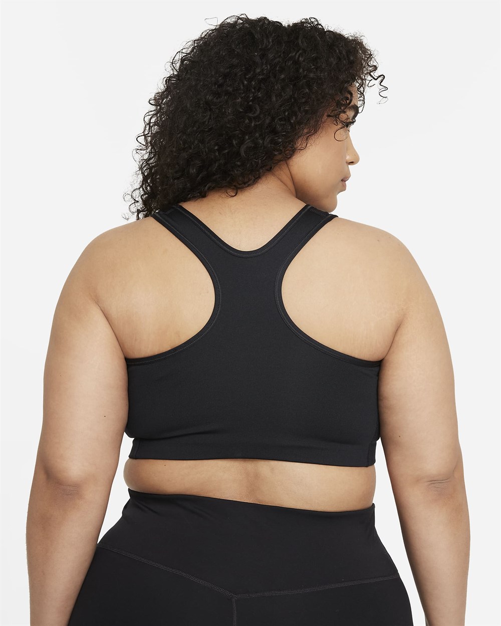 Nike W Nk Df Swsh Pls Nonpded Bra Kadın Siyah Sporcu Sütyeni - BQ0973-010