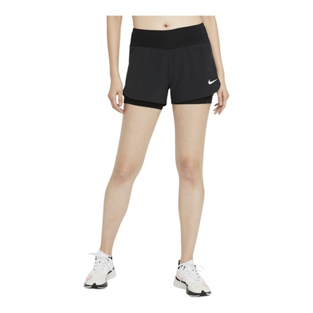 Nike W Nk Eclıpse 2In1 Short Kadın Gri Şort - CZ9570-084