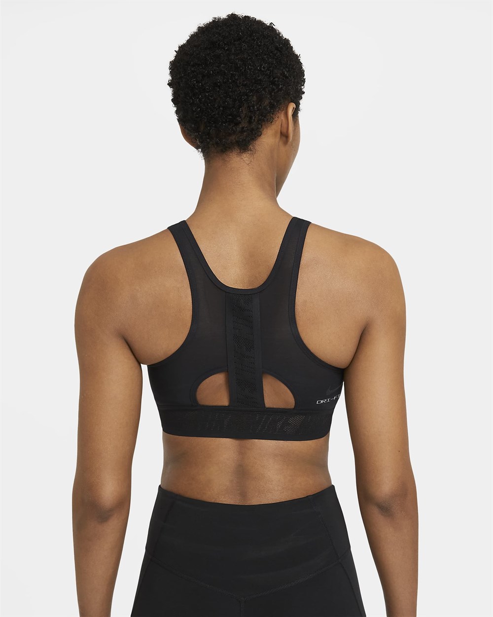 Nike W Nk Swsh Dfadv Bra Kadın Siyah Sporcu Sütyeni - CZ4439-011