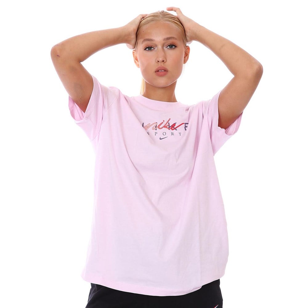 Nike W Nsw Bf Tee Craft Kadın Pembe T-shirt - DJ1834-695