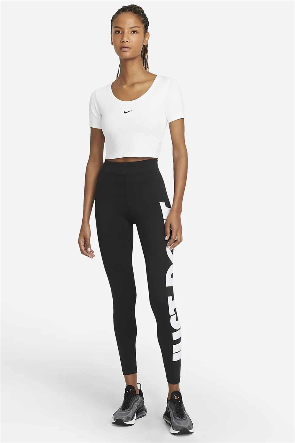Nike W Nsw Essntl Gx Hr Lggng Jdı Kadın Siyah Tayt - CZ8534-010