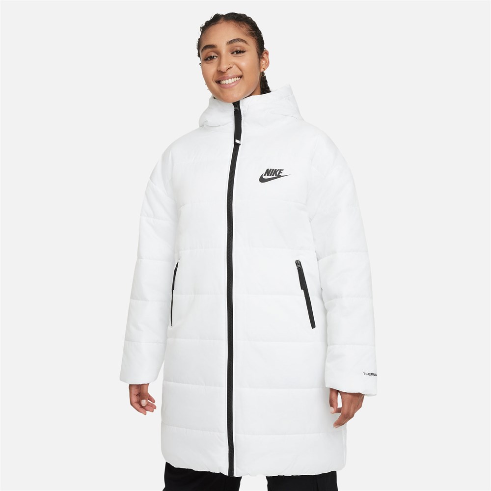 Nike W Nsw Tf Rpl Classıc Hd Parka Kadın Beyaz Ceket - DJ6999-100