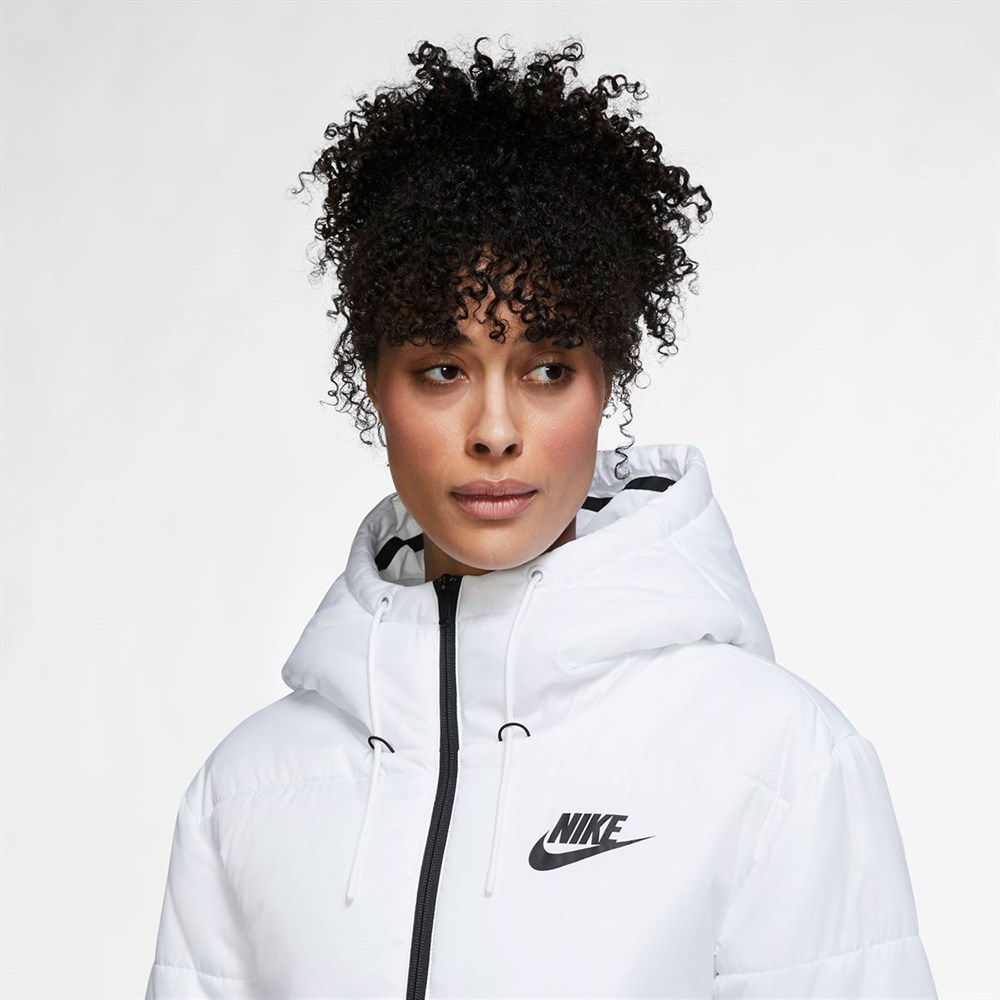 Nike W Nsw Tf Rpl Classıc Tape Jkt Kadın Beyaz Ceket - DJ6997-100