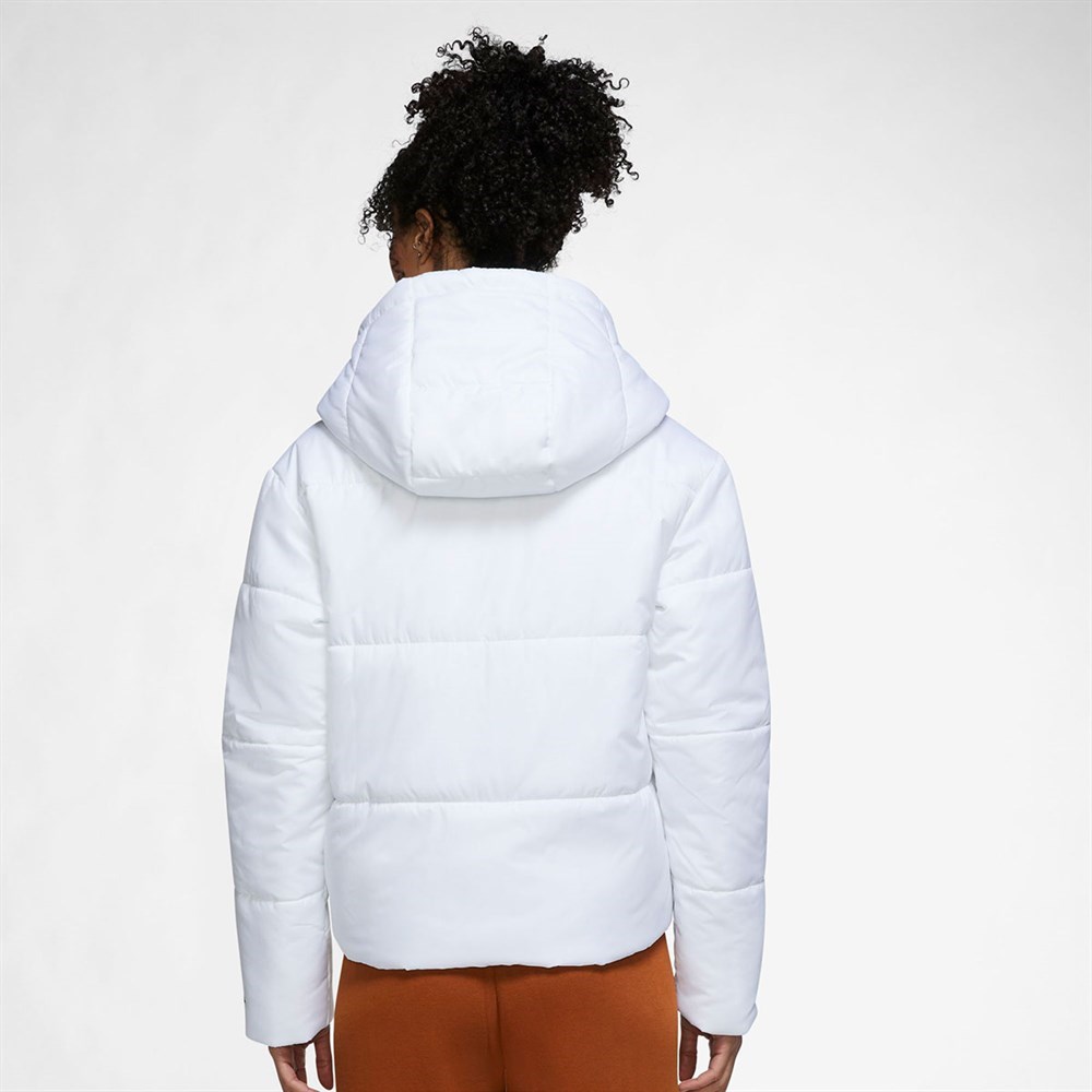 Nike W Nsw Tf Rpl Classıc Tape Jkt Kadın Beyaz Ceket - DJ6997-100