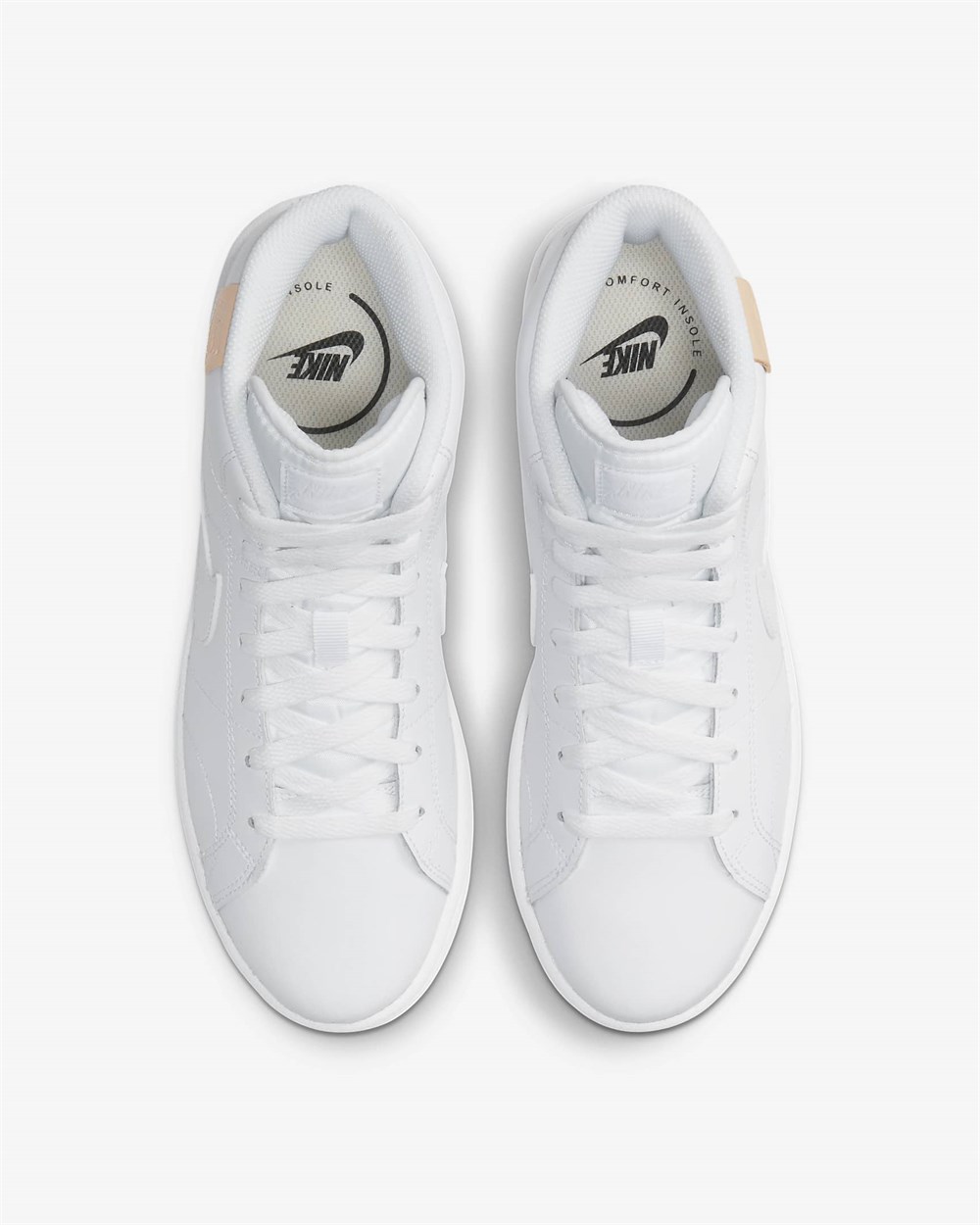 Nike Wmns Court Royale 2 Mıd Kadın Beyaz Günlük Ayakkabı  - CT1725-100