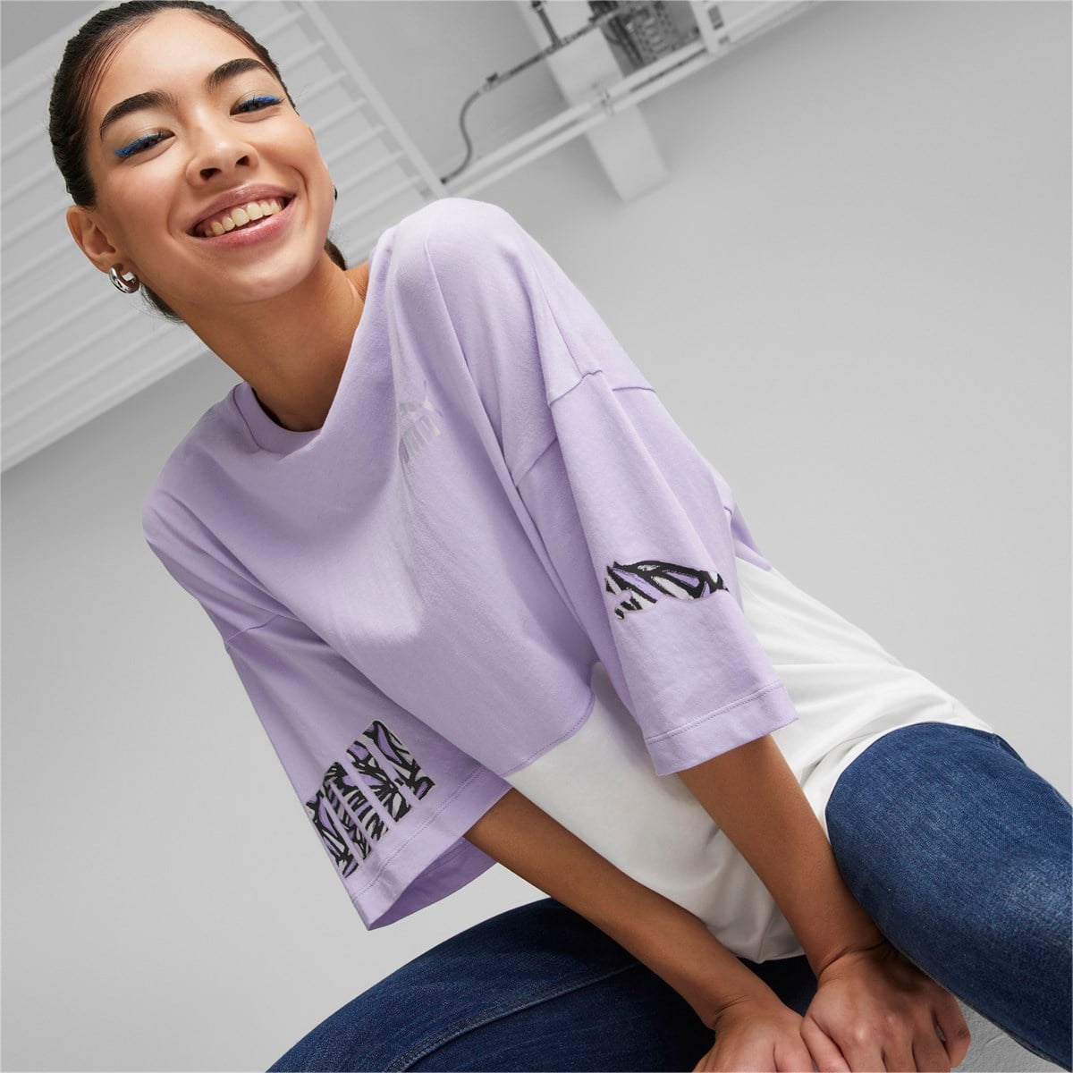 Power Nova Shine Colorblock Tee