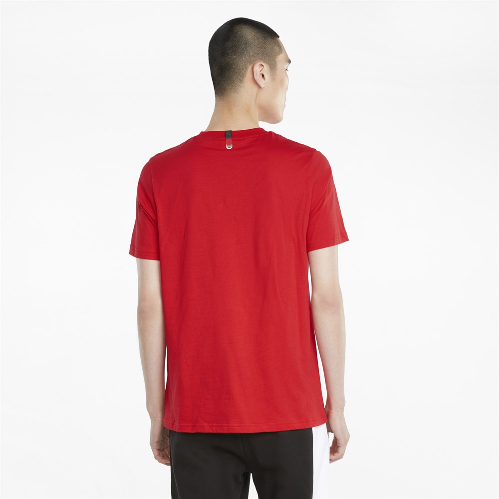 Puma As Graphic Tee Erkek Kırmızı T-Shirt - 84613511