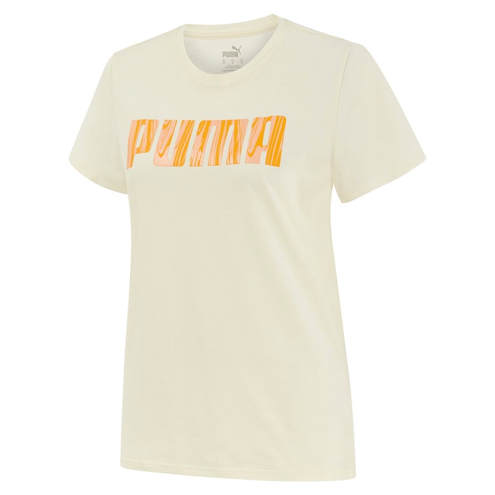 Puma Blank Base Women’S Tee Kadın Krem Günlük T-shirt - 673927-01