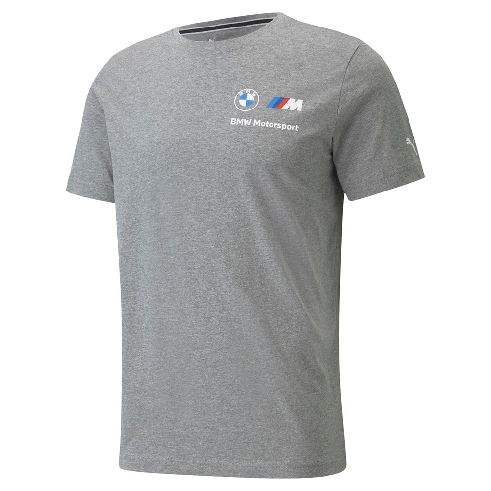 Puma BMW MMS ESS Small Logo Tee Erkek Gri T-shirt - 53225403