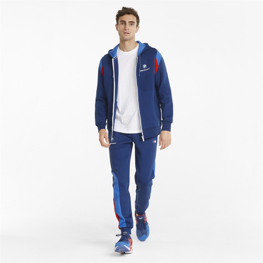 Puma Bmw Mms Hooded Sweat Jacket Erkek Lacivert Günlük Ceket - 533370-04