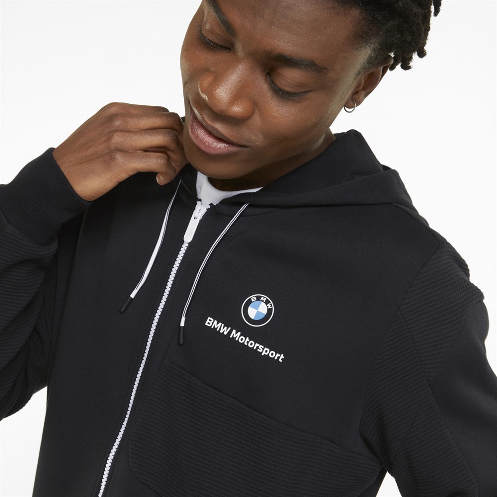 Puma Bmw Mms Hooded Sweat Jacket Erkek Siyah Günlük Ceket - 533370-01
