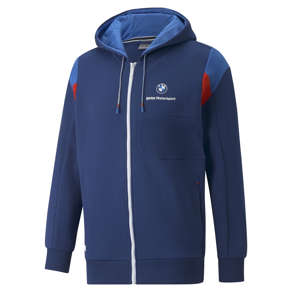 Puma Bmw Mms Hooded Sweat Jacket Erkek Lacivert Günlük Ceket - 533370-04