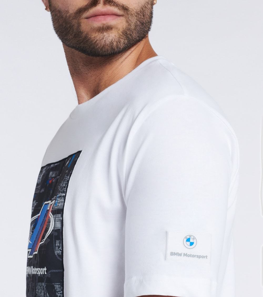 Puma Bmw Mms Street Tee Erkek Beyaz T-shirt- 53112702