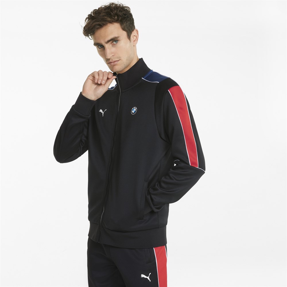 Puma Bmw Mms T7 Track Jacket Erkek Siyah Günlük Ceket - 533346-04